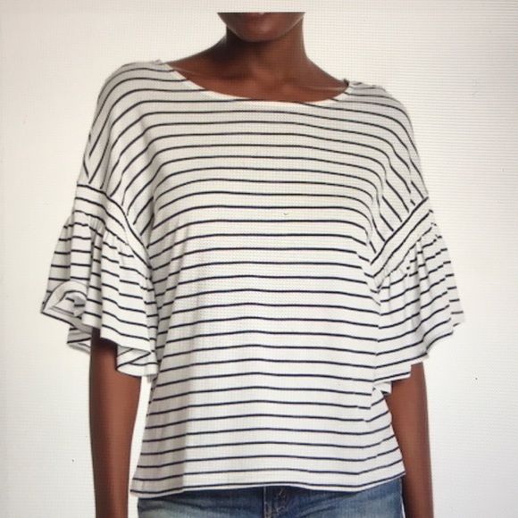 Nordstrom 14th & Union Bell Sleeve Tee Off White M - Picture 3 of 8
